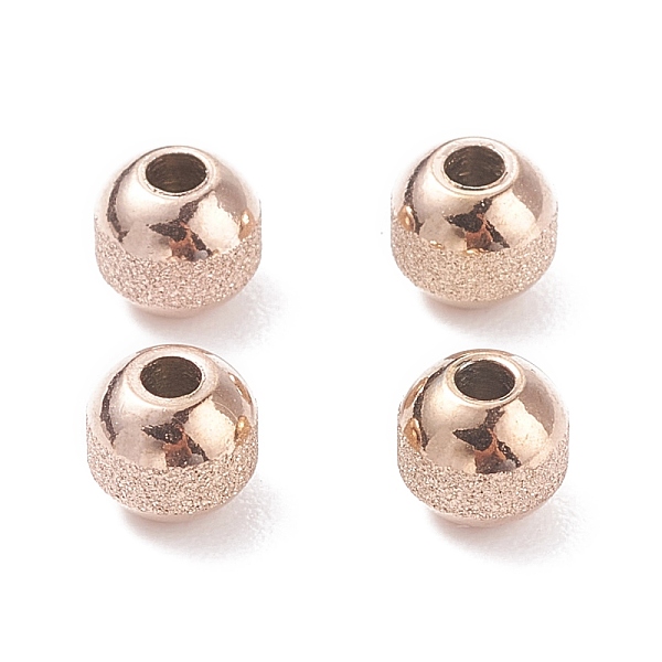 PandaHall Ion Plating(IP) Textured 304 Stainless Steel Beads, Round, Rose Gold, 5mm, Hole: 1.6mm 304 Stainless Steel Round
PandaHall Ion Plating(IP) Textured 304 Stainless Steel Beads, Round, Rose Gold, 5mm, Hole: 1.6mm 304 Stainless Steel Round