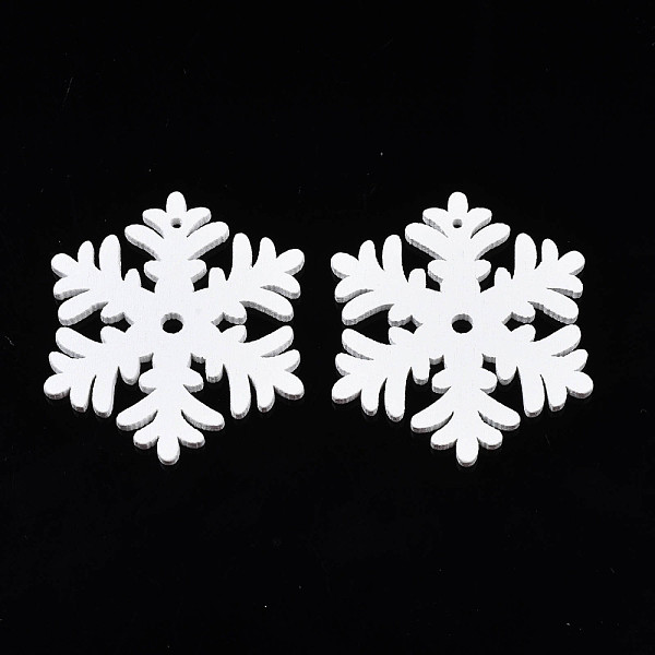 PandaHall Christmas Theme Spray Painted Wood Pendants, Snowflake, White, 50x43x2.5mm, Hole: 1.6mm Wood Snowflake White
PandaHall Christmas Theme Spray Painted Wood Pendants, Snowflake, White, 50x43x2.5mm, Hole: 1.6mm Wood Snowflake White