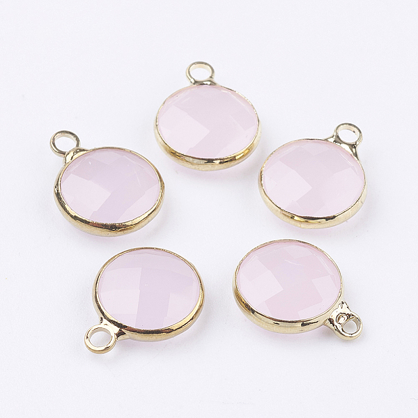 PandaHall Golden Tone Brass Glass Flat Round Charms, Faceted, Lavender Blush, 18x14x5.5mm, Hole: 1.5mm Brass+Glass Flat Round Pink
PandaHall Golden Tone Brass Glass Flat Round Charms, Faceted, Lavender Blush, 18x14x5.5mm, Hole: 1.5mm Brass+Glass Flat Round Pink