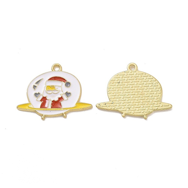 PandaHall Christmas Theme Rack Plating Alloy Enamel Pendants, UFO with Santa Claus Charms, Light Gold, 21.5x28x1.5mm, Hole: 1.8mm..., White
PandaHall Christmas Theme Rack Plating Alloy Enamel Pendants, UFO with Santa Claus Charms, Light Gold, 21.5x28x1.5mm, Hole: 1.8mm..., White