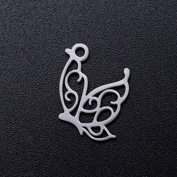 PandaHall 201 Stainless Steel Hollow Pendants, Butterfly, Stainless Steel Color, 15.5x13x1mm, Hole: 1.5mm 201 Stainless Steel Butterfly
PandaHall 201 Stainless Steel Hollow Pendants, Butterfly, Stainless Steel Color, 15.5x13x1mm, Hole: 1.5mm 201 Stainless Steel Butterfly