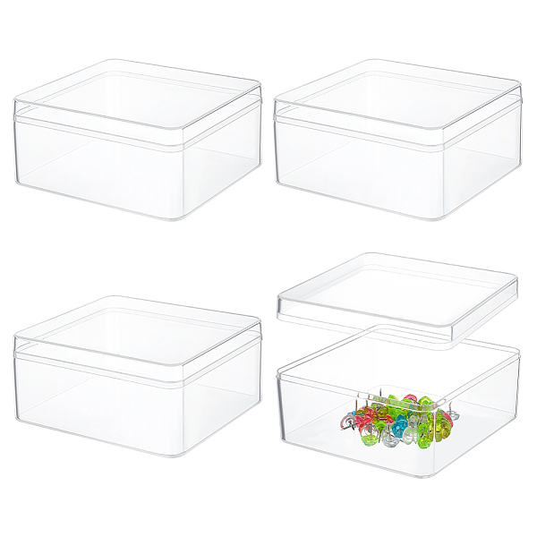 PandaHall BENECREAT 4Pcs Acrylic Storage Boxes with Lids, 4.7x5x2.3inch Square Storage Containers Cube Storage Display Box for Wedding..., Clear
PandaHall BENECREAT 4Pcs Acrylic Storage Boxes with Lids, 4.7x5x2.3inch Square Storage Containers Cube Storage Display Box for Wedding..., Clear
