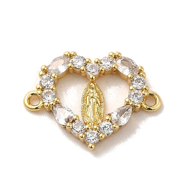 PandaHall Brass Pave Clear Cubic Zirconia Connector Charms, Religion Virgin Mary Links, Golden, Heart, 12.5x16x2mm, Hole: 1mm Brass+Cubic...
PandaHall Brass Pave Clear Cubic Zirconia Connector Charms, Religion Virgin Mary Links, Golden, Heart, 12.5x16x2mm, Hole: 1mm Brass+Cubic...