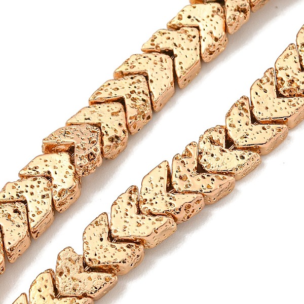 PandaHall Electroplated Natural Lava Rock Beads Strands, Arrow, Light Gold Plated, 5.5~6x6~7x2.5mm, Hole: 0.9mm, about 95pcs/strand, 15.35''...
PandaHall Electroplated Natural Lava Rock Beads Strands, Arrow, Light Gold Plated, 5.5~6x6~7x2.5mm, Hole: 0.9mm, about 95pcs/strand, 15.35''...