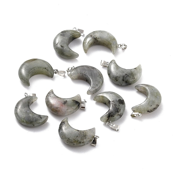 PandaHall Natural Labradorite Pendants, with Platinum Brass Loops, Moon, 29x18~21x7~10mm, Hole: 6x3mm Labradorite Moon
PandaHall Natural Labradorite Pendants, with Platinum Brass Loops, Moon, 29x18~21x7~10mm, Hole: 6x3mm Labradorite Moon