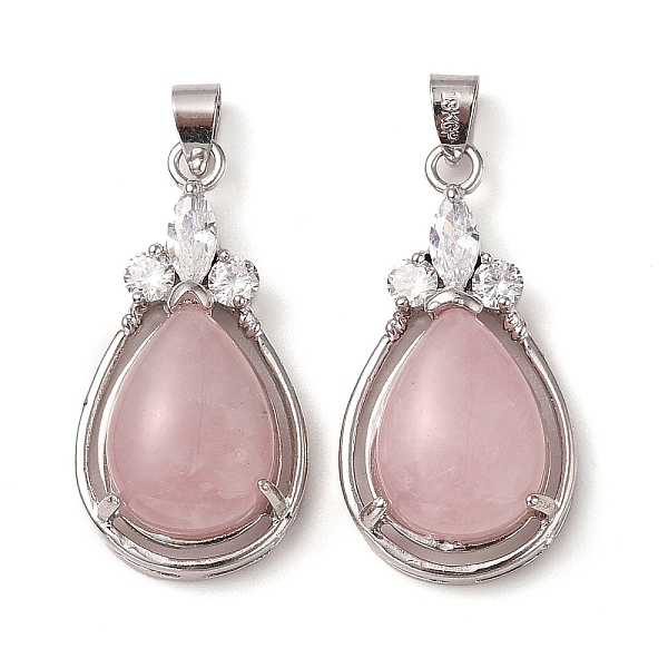 PandaHall Natural Rose Quartz Pendants, Rack Plating Platinum Tone Brass Teardrop Charms with Crystal Rhinestone, Cadmium Free & Lead Free..., Clear
PandaHall Natural Rose Quartz Pendants, Rack Plating Platinum Tone Brass Teardrop Charms with Crystal Rhinestone, Cadmium Free & Lead Free..., Clear