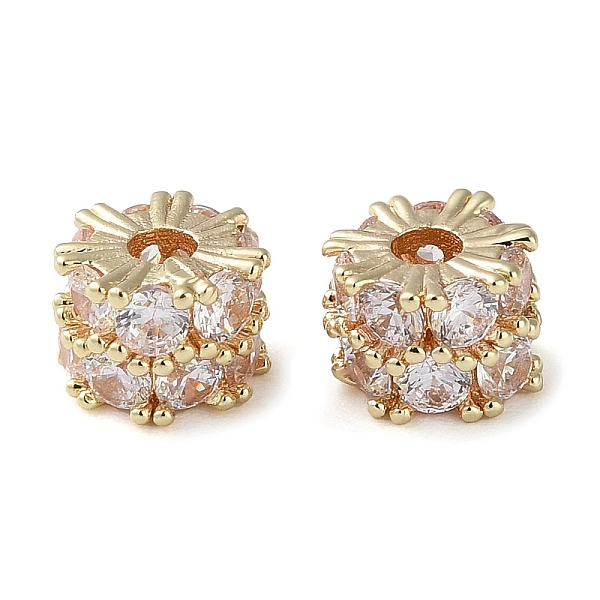PandaHall Rack Plating Brass Micro Pave Cubic Zirconia Beads, Lead Free & Cadmium Free, Long-Lasting Plated, Column, Golden, 6x4.5mm, Hole..., Clear
PandaHall Rack Plating Brass Micro Pave Cubic Zirconia Beads, Lead Free & Cadmium Free, Long-Lasting Plated, Column, Golden, 6x4.5mm, Hole..., Clear