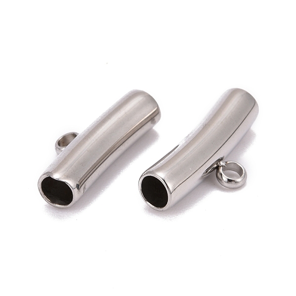 PandaHall 304 Stainless Steel Tube Tube Bails, Loop Bails, Bail Beads, Stainless Steel Color, 9x17~19x5mm, Hole: 2mm, 4mm Inner Diameter 304...
PandaHall 304 Stainless Steel Tube Tube Bails, Loop Bails, Bail Beads, Stainless Steel Color, 9x17~19x5mm, Hole: 2mm, 4mm Inner Diameter 304...