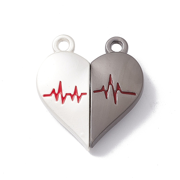PandaHall Love Heart Alloy Magnetic Clasps, ECG Pattern Clasps for Couple Jewelry Bracelets Pendants Necklaces Making, Gray & Floral White..., Multicolor
PandaHall Love Heart Alloy Magnetic Clasps, ECG Pattern Clasps for Couple Jewelry Bracelets Pendants Necklaces Making, Gray & Floral White..., Multicolor