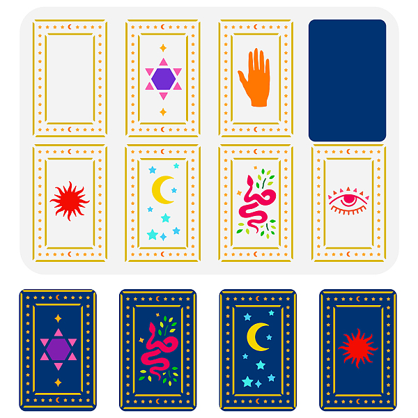 PandaHall FINGERINSPIRE Layered Tarot Painting Stencil 11.7x8.3 inch DIY Tarot Painting Stencils Plastic Hand Sun Snake Moon Stars Devil's...
PandaHall FINGERINSPIRE Layered Tarot Painting Stencil 11.7x8.3 inch DIY Tarot Painting Stencils Plastic Hand Sun Snake Moon Stars Devil's...
