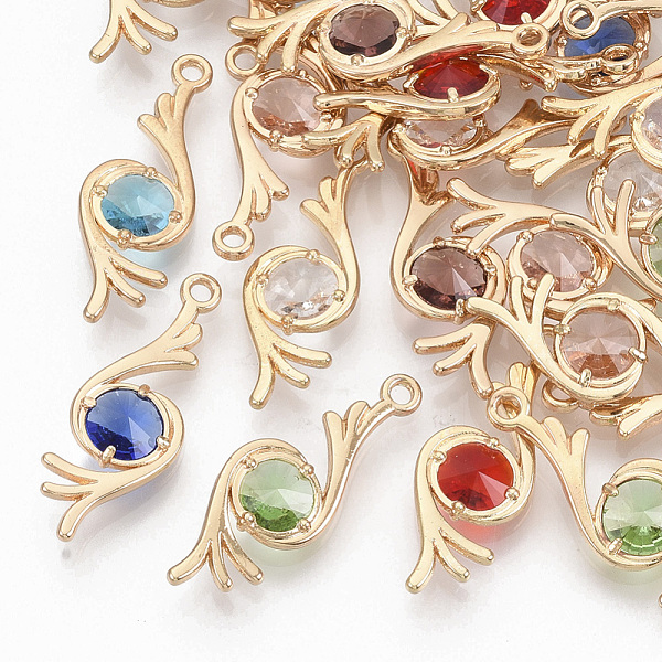 PandaHall Faceted Glass Pendants, with Eco-Friendly Alloy Open Back Settings, Nickel Free, Flower, Mixed Color, Golden, 26.5x9.5x3.5mm, Hole..., Multicolor
PandaHall Faceted Glass Pendants, with Eco-Friendly Alloy Open Back Settings, Nickel Free, Flower, Mixed Color, Golden, 26.5x9.5x3.5mm, Hole..., Multicolor