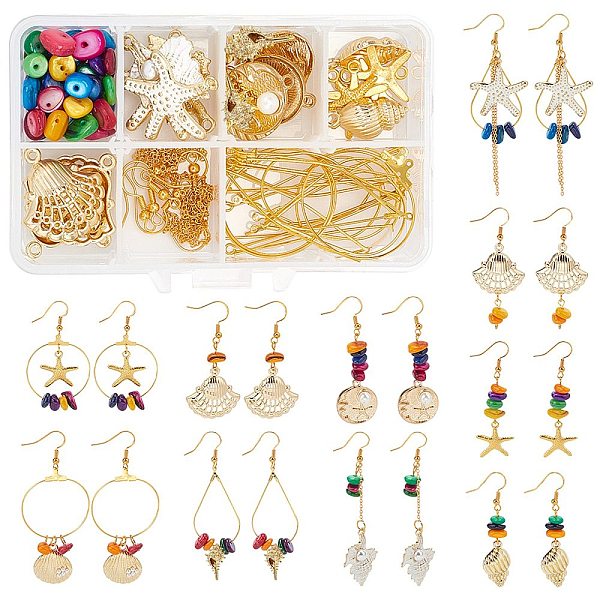 PandaHall SUNNYCLUE 1 Box DIY Make 10 Pairs Shell Starfish Earring Dangles Making Kit Scallop Alloy Pendants Flat Round Teardrop Steel...
PandaHall SUNNYCLUE 1 Box DIY Make 10 Pairs Shell Starfish Earring Dangles Making Kit Scallop Alloy Pendants Flat Round Teardrop Steel...