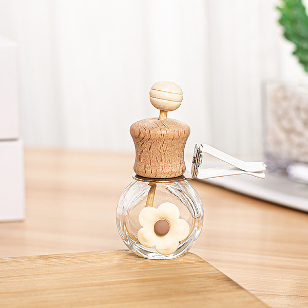 PandaHall Glass Openable Mini Perfume Bottle, Empty Essential Oil Diffuser Bottle, Car Air Freshener Vent Clip, with Wooden Cap, Flower...
PandaHall Glass Openable Mini Perfume Bottle, Empty Essential Oil Diffuser Bottle, Car Air Freshener Vent Clip, with Wooden Cap, Flower...