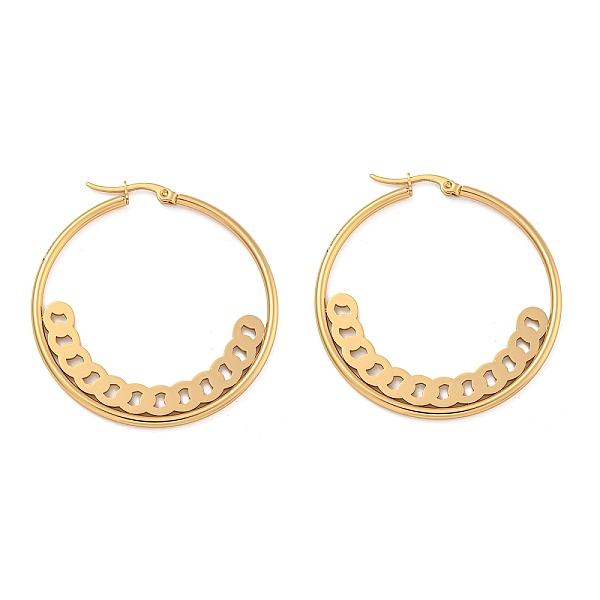 PandaHall 304 Stainless Steel Huggie Hoop Earrings, Chain Shape, Golden, 44x2mm 304 Stainless Steel Others
PandaHall 304 Stainless Steel Huggie Hoop Earrings, Chain Shape, Golden, 44x2mm 304 Stainless Steel Others