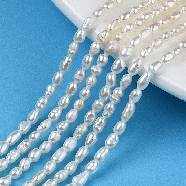 PandaHall Natural Cultured Freshwater Pearl Beads Strands, Rice, Seashell Color, 3~5x2.5~3mm, Hole: 0.6mm, about 94~100pcs/strand...
PandaHall Natural Cultured Freshwater Pearl Beads Strands, Rice, Seashell Color, 3~5x2.5~3mm, Hole: 0.6mm, about 94~100pcs/strand...