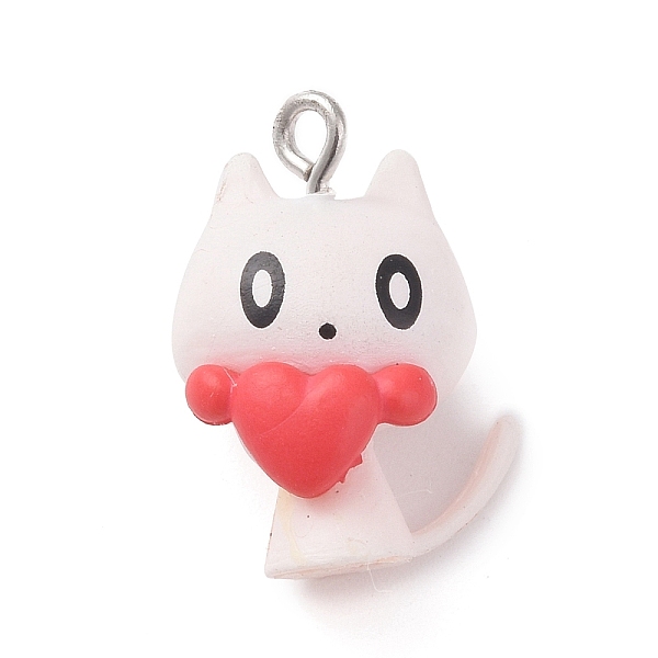 PandaHall Opaque Resin Pendants, Cat Charms, with Platinum Tone Iron Loops, White, 23x16x11mm, Hole: 2mm Iron+Resin Cat Shape White
PandaHall Opaque Resin Pendants, Cat Charms, with Platinum Tone Iron Loops, White, 23x16x11mm, Hole: 2mm Iron+Resin Cat Shape White