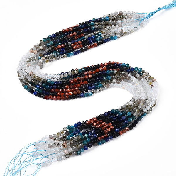 PandaHall Natural Mixed Gemstone Beads Strands, Round Beads, Faceted, 4x4mm, Hole: 0.6mm, about 104~108pcs/strand, 15.35''~15.75''(39~40cm)...
PandaHall Natural Mixed Gemstone Beads Strands, Round Beads, Faceted, 4x4mm, Hole: 0.6mm, about 104~108pcs/strand, 15.35''~15.75''(39~40cm)...