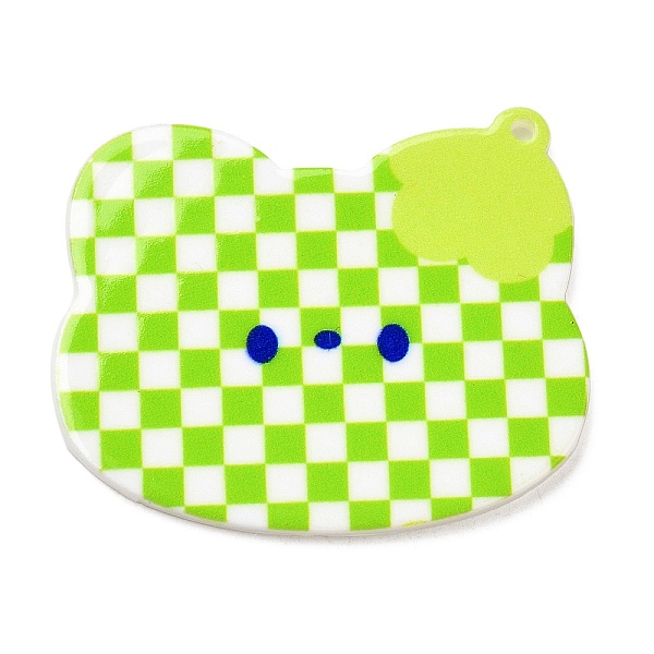 PandaHall Acrylic Pendants, Checkerboard with Cat, Yellow Green, 49x45.5x2mm, Hole: 1.6mm Acrylic Cat Shape
PandaHall Acrylic Pendants, Checkerboard with Cat, Yellow Green, 49x45.5x2mm, Hole: 1.6mm Acrylic Cat Shape