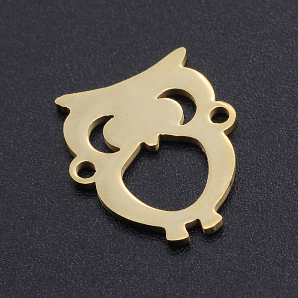 PandaHall 201 Stainless Steel Links connectors, Owl, Golden, 15x13x1mm, Hole: 1.4mm 201 Stainless Steel Owl
PandaHall 201 Stainless Steel Links connectors, Owl, Golden, 15x13x1mm, Hole: 1.4mm 201 Stainless Steel Owl