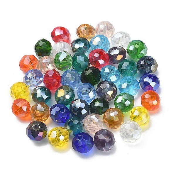 PandaHall 1200Pcs 15 Colors Electroplate Glass Beads Strands, AB Color Plated, Faceted, Rondelle, Mixed Color, 6x5mm, Hole: 1mm, about..., Multicolor
PandaHall 1200Pcs 15 Colors Electroplate Glass Beads Strands, AB Color Plated, Faceted, Rondelle, Mixed Color, 6x5mm, Hole: 1mm, about..., Multicolor
