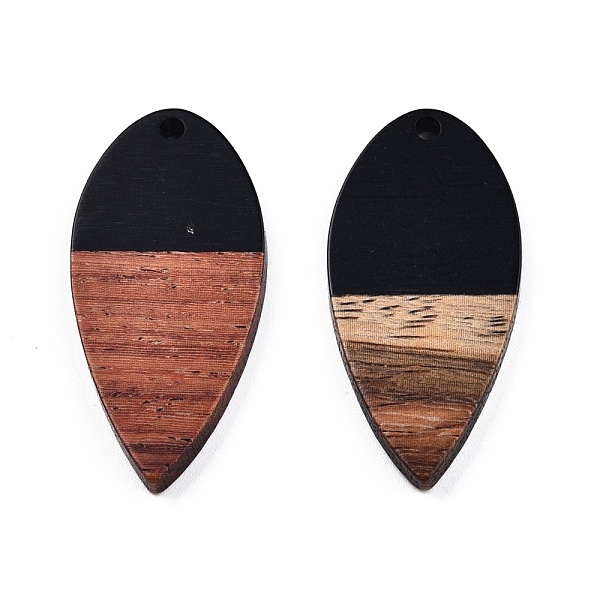 PandaHall Opaque Resin & Walnut Wood Pendants, Teardrop Shape Charm, Black, 38x18x3mm, Hole: 2mm Resin+Wood Teardrop Black
PandaHall Opaque Resin & Walnut Wood Pendants, Teardrop Shape Charm, Black, 38x18x3mm, Hole: 2mm Resin+Wood Teardrop Black
