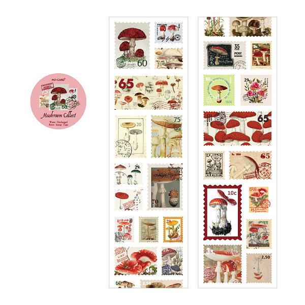 PandaHall Paper Self Adhesive Decorative Sticker Rolls, Plant Stamp Decals for DIY Scrapbooking, Rectangle, Mushroom Pattern, 55mm, about...
PandaHall Paper Self Adhesive Decorative Sticker Rolls, Plant Stamp Decals for DIY Scrapbooking, Rectangle, Mushroom Pattern, 55mm, about...