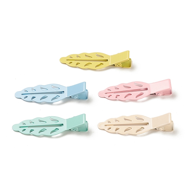 PandaHall Spray Painted Iron Alligator Hair Clips for Girls, Leaf, Mixed Color, 51x15.5x10.5mm Iron Leaf Multicolor
PandaHall Spray Painted Iron Alligator Hair Clips for Girls, Leaf, Mixed Color, 51x15.5x10.5mm Iron Leaf Multicolor