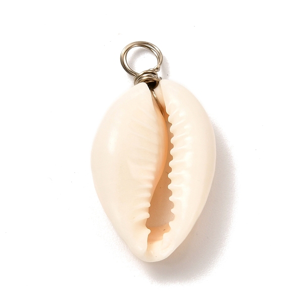 PandaHall Natural Cowrie Shell Pendants, Shell Charms with Eco-Friendly Copper Wire, Platinum, 24~30x14~17x5~9mm, Hole: 4mm Shell Shell..., Orange
PandaHall Natural Cowrie Shell Pendants, Shell Charms with Eco-Friendly Copper Wire, Platinum, 24~30x14~17x5~9mm, Hole: 4mm Shell Shell..., Orange