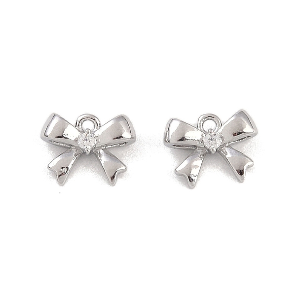 PandaHall Brass Micro Pave Clear Cubic Zirconia Pendants, Bowknot Charms, Real Platinum Plated, 5.5x7x2.5mm, Hole: 0.8mm Brass+Cubic...
PandaHall Brass Micro Pave Clear Cubic Zirconia Pendants, Bowknot Charms, Real Platinum Plated, 5.5x7x2.5mm, Hole: 0.8mm Brass+Cubic...