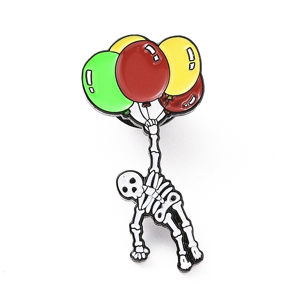 PandaHall Skeleton with Balloon Enamel Pin, Electrophoresis Black Plated Alloy Halloween Badge for Backpack Clothes, Colorful, 30.5x15x1.7mm...
PandaHall Skeleton with Balloon Enamel Pin, Electrophoresis Black Plated Alloy Halloween Badge for Backpack Clothes, Colorful, 30.5x15x1.7mm...