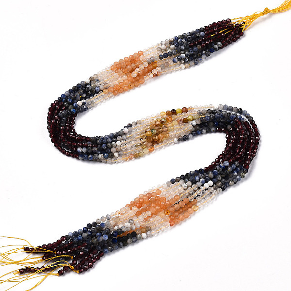 PandaHall Natural Mixed Gemstone Beads Strands, Round Beads, Faceted, 3~3.5x3mm, Hole: 0.5mm, about 129~132pcs/strand, 15.16''~15.55''...
PandaHall Natural Mixed Gemstone Beads Strands, Round Beads, Faceted, 3~3.5x3mm, Hole: 0.5mm, about 129~132pcs/strand, 15.16''~15.55''...