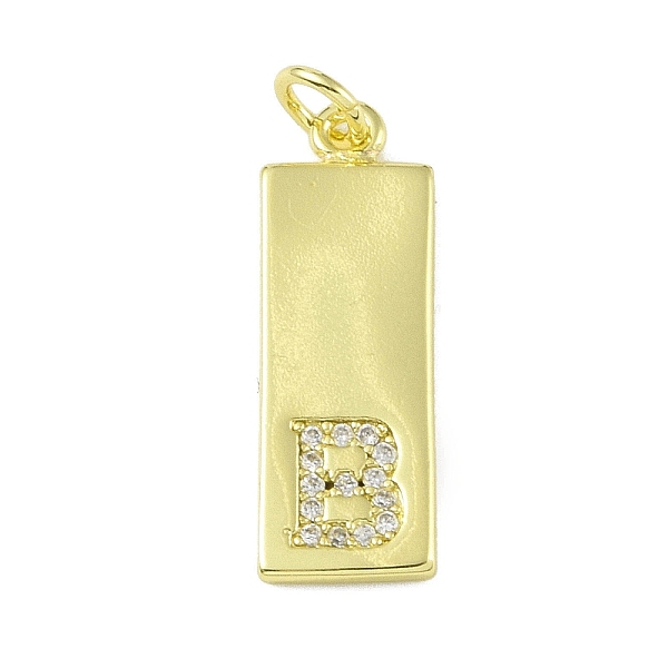 PandaHall Brass Micro Pave Clear Cubic Zirconia Pendants, Real 18K Gold Plated, Rectangle, Letter B, 23.5x7.5x2mm, Hole: 3mm Brass+Cubic...
PandaHall Brass Micro Pave Clear Cubic Zirconia Pendants, Real 18K Gold Plated, Rectangle, Letter B, 23.5x7.5x2mm, Hole: 3mm Brass+Cubic...