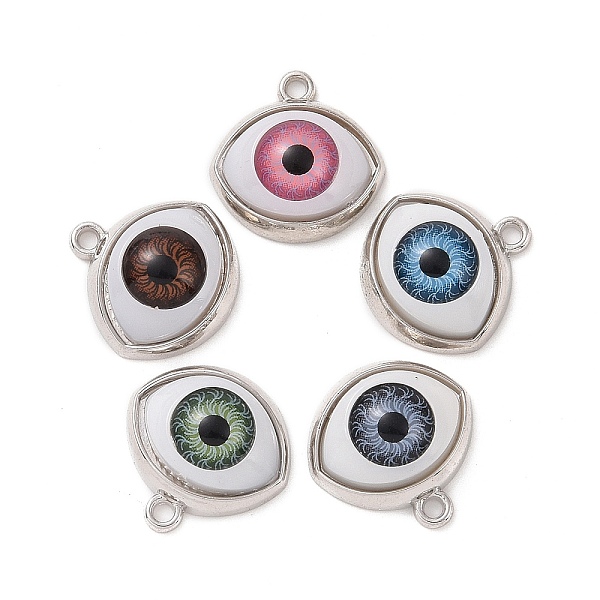 PandaHall Rack Plating Platinum Alloy Acrylic Pandants, Evil Eye, Mixed Color, 17x16.5x7~7.5mm, Hole: 1.5mm Alloy Evil Eye Multicolor
PandaHall Rack Plating Platinum Alloy Acrylic Pandants, Evil Eye, Mixed Color, 17x16.5x7~7.5mm, Hole: 1.5mm Alloy Evil Eye Multicolor