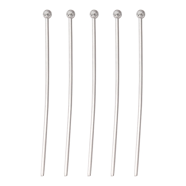 PandaHall 304 Stainless Steel Ball Head pins, Stainless Steel Color, 35x0.7mm, 21 Gauge, Head: 1.9mm 304 Stainless Steel
PandaHall 304 Stainless Steel Ball Head pins, Stainless Steel Color, 35x0.7mm, 21 Gauge, Head: 1.9mm 304 Stainless Steel
