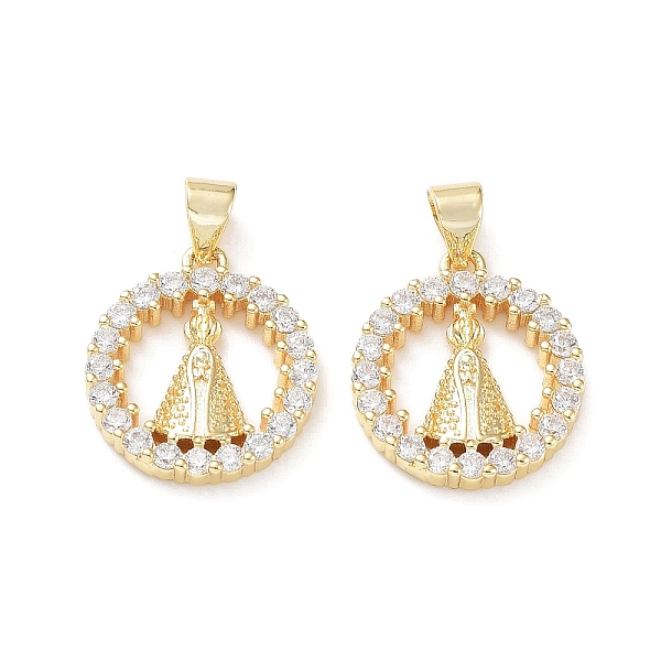 PandaHall Rack Plated Brass Pendants, with Cubic Zirconia, Long-Lasting Plated, Lead Free & Cadmium Free, Round, Real 18K Gold Plated..., Clear
PandaHall Rack Plated Brass Pendants, with Cubic Zirconia, Long-Lasting Plated, Lead Free & Cadmium Free, Round, Real 18K Gold Plated..., Clear