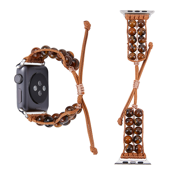 PandaHall Natural Tiger Eye Round Braided Bead Watch Band, Triple Layer Quick Release Watch Bands, Replacement Watch Straps, Saddle Brown...
PandaHall Natural Tiger Eye Round Braided Bead Watch Band, Triple Layer Quick Release Watch Bands, Replacement Watch Straps, Saddle Brown...