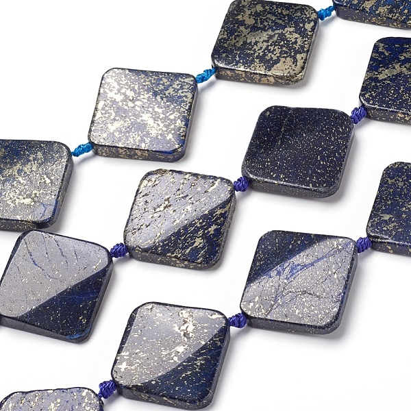 PandaHall Natural Lapis Lazuli Beads Strands, Rhombus, 40x40x7~7.5mm, Hole: 2mm, about 9pcs/strand, 15.75 inch(40cm) Lapis Lazuli Rhombus
PandaHall Natural Lapis Lazuli Beads Strands, Rhombus, 40x40x7~7.5mm, Hole: 2mm, about 9pcs/strand, 15.75 inch(40cm) Lapis Lazuli Rhombus