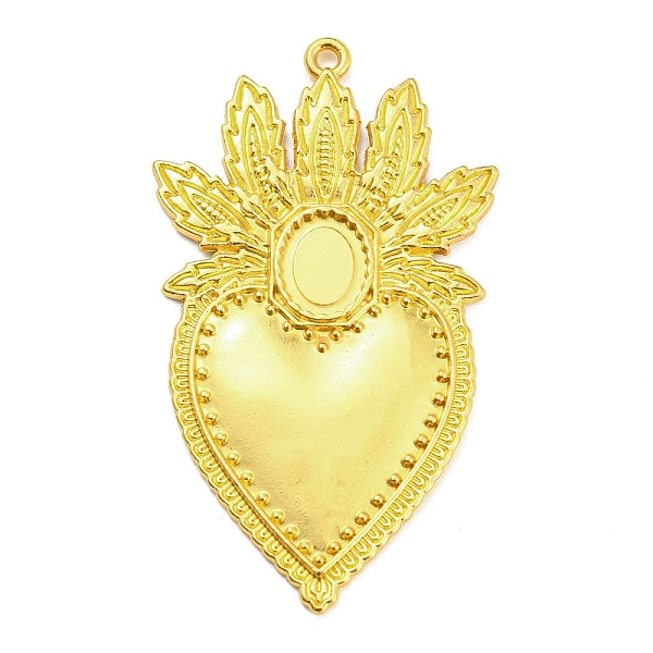 PandaHall Alloy Pendant Cabochon Settings, Heart Big Pendants, Golden, Tray: 10x8.5mm, 59x34.5x3mm, Hole: 1.8mm Alloy Heart
PandaHall Alloy Pendant Cabochon Settings, Heart Big Pendants, Golden, Tray: 10x8.5mm, 59x34.5x3mm, Hole: 1.8mm Alloy Heart