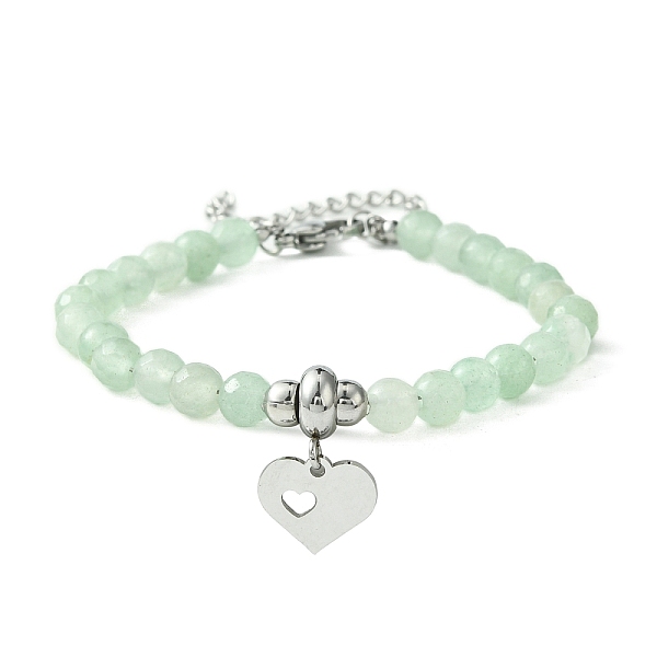 PandaHall Natural Green Aventurine Beaded Bracelets, Heart 304 Stainless Steel Charms Bracelets for Women, 7 inch(17.8cm) Green Aventurine...
PandaHall Natural Green Aventurine Beaded Bracelets, Heart 304 Stainless Steel Charms Bracelets for Women, 7 inch(17.8cm) Green Aventurine...