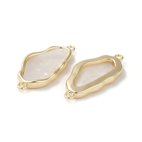PandaHall Brass Irregular Egg Connector Charms, with Natural White Shell, Real 18K Gold Plated, 24x11x2.5mm, Hole: 1mm White Shell Egg
PandaHall Brass Irregular Egg Connector Charms, with Natural White Shell, Real 18K Gold Plated, 24x11x2.5mm, Hole: 1mm White Shell Egg