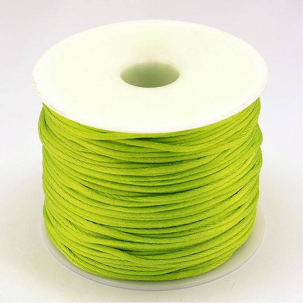 PandaHall Nylon Thread, Rattail Satin Cord, Green Yellow, 1.0mm, about 76.55 yards(70m)/roll Nylon Green
PandaHall Nylon Thread, Rattail Satin Cord, Green Yellow, 1.0mm, about 76.55 yards(70m)/roll Nylon Green