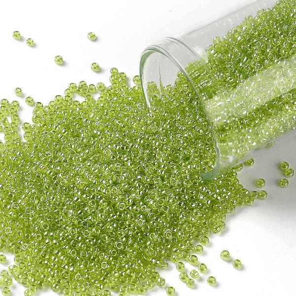 PandaHall TOHO Round Seed Beads, Japanese Seed Beads, (105) Transparent Luster Lemon-Lime, 15/0, 1.5mm, Hole: 0.7mm, about 3000pcs/bottle..., Green
PandaHall TOHO Round Seed Beads, Japanese Seed Beads, (105) Transparent Luster Lemon-Lime, 15/0, 1.5mm, Hole: 0.7mm, about 3000pcs/bottle..., Green