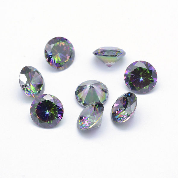 PandaHall Cubic Zirconia Pointed Back Cabochons, Grade A, Faceted, Diamond, Colorful, 5x3mm Cubic Zirconia Diamond
PandaHall Cubic Zirconia Pointed Back Cabochons, Grade A, Faceted, Diamond, Colorful, 5x3mm Cubic Zirconia Diamond