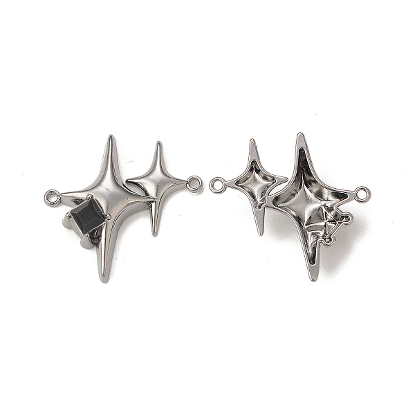 PandaHall Alloy Glass Pendants, Gunmetal, Double Star Charms, Black, 27.5x28.5x7mm, Hole: 1.5mm Alloy+Glass Star Black
PandaHall Alloy Glass Pendants, Gunmetal, Double Star Charms, Black, 27.5x28.5x7mm, Hole: 1.5mm Alloy+Glass Star Black
