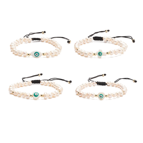 PandaHall Natural Shell & Pearl Braided Bead Bracelet, Evil Eye Adjustable Bracelet for Women, Teal, Inner Diameter: 2-1/4~4 inch(5.8~10cm)..., Cyan
PandaHall Natural Shell & Pearl Braided Bead Bracelet, Evil Eye Adjustable Bracelet for Women, Teal, Inner Diameter: 2-1/4~4 inch(5.8~10cm)..., Cyan