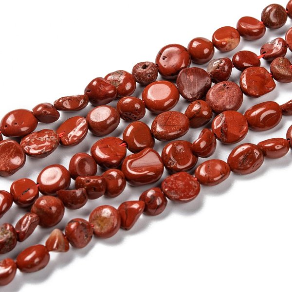 PandaHall Natural Red Jasper Nuggets Beads Strand, Tumbled Stone, 5~8.5x5.5~7x3.5~4mm, Hole: 0.7mm, about 64pcs/strand, 16.34''(41.5cm) Red...
PandaHall Natural Red Jasper Nuggets Beads Strand, Tumbled Stone, 5~8.5x5.5~7x3.5~4mm, Hole: 0.7mm, about 64pcs/strand, 16.34''(41.5cm) Red...
