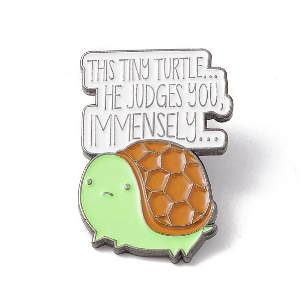 PandaHall Word This Ting Turtle He Judges You Immensely Enamel Pin, Tortoise Alloy Badge for Backpack Clothes, Gunmetal, Colorful..., Multicolor
PandaHall Word This Ting Turtle He Judges You Immensely Enamel Pin, Tortoise Alloy Badge for Backpack Clothes, Gunmetal, Colorful..., Multicolor