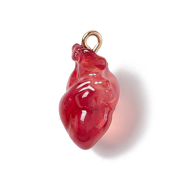 PandaHall Transparent Resin Pendants, Anatomical Heart Charms, with Golden Plated Iron Loops, Indian Red, 20.5~21.5x11.5x11mm, Hole: 2mm...
PandaHall Transparent Resin Pendants, Anatomical Heart Charms, with Golden Plated Iron Loops, Indian Red, 20.5~21.5x11.5x11mm, Hole: 2mm...