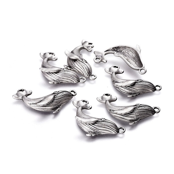 PandaHall Tibetan Style Alloy Pendants, Ocean Theme, Lead Free & Nickel Free & Cadmium Free, Whale Shape, Thai Sterling Silver Plated...
PandaHall Tibetan Style Alloy Pendants, Ocean Theme, Lead Free & Nickel Free & Cadmium Free, Whale Shape, Thai Sterling Silver Plated...
