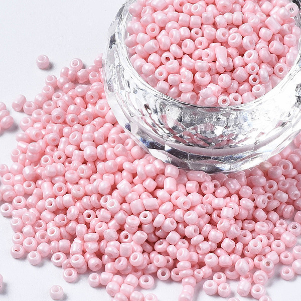 PandaHall Glass Seed Beads, Baking Paint, Round Hole, Round, Misty Rose, 2~3x1.5~2mm, Hole: 0.8mm, about 450g/Pound Glass
PandaHall Glass Seed Beads, Baking Paint, Round Hole, Round, Misty Rose, 2~3x1.5~2mm, Hole: 0.8mm, about 450g/Pound Glass